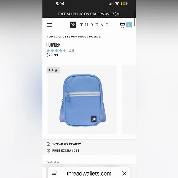 Thread Cross Body Bag - Picture 1 of 10